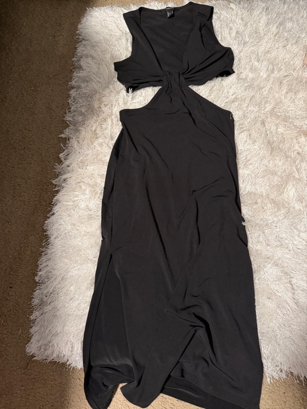 Forever 21 Black Twist Cutout Maxi Dress